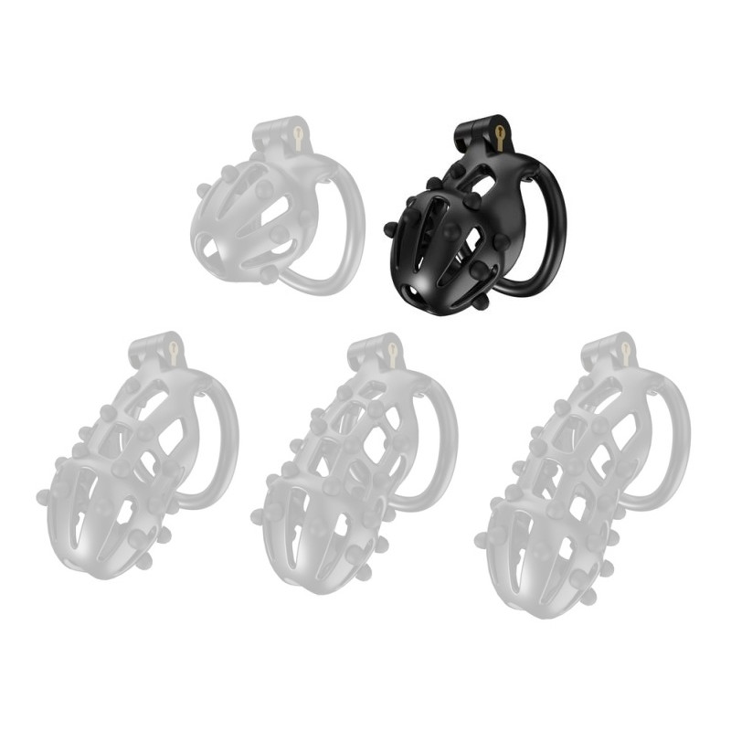 CockLock Cage de chasteté Point Up M Noire 8 x 3.7cm